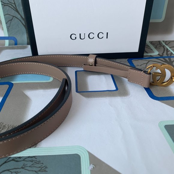 Leather belts with double G buckle main image 4